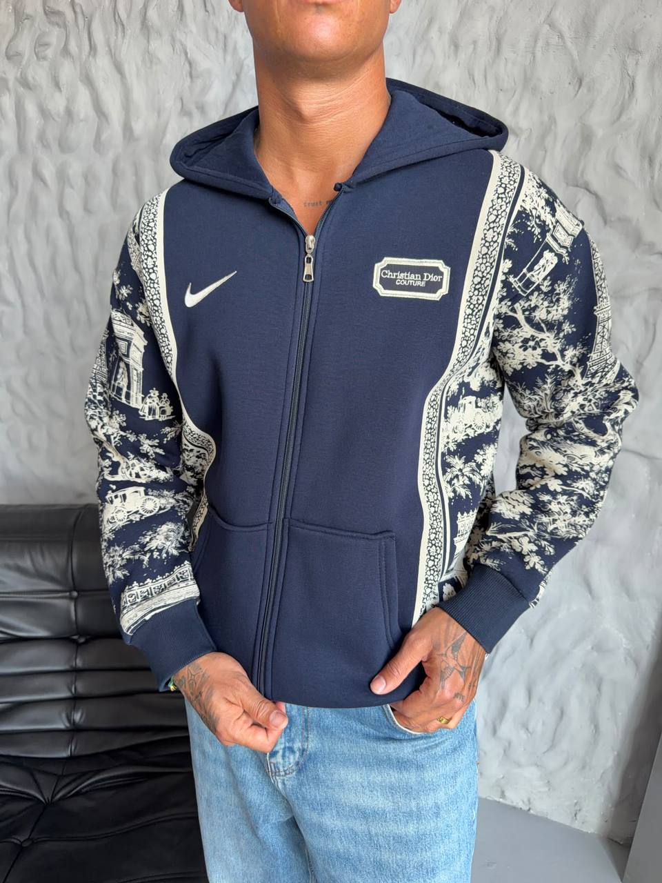 NikexDior Premium Lacivert Hırka