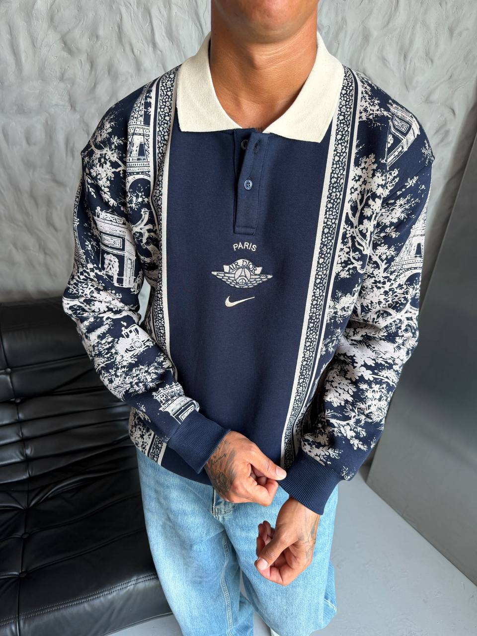 NikexDior Premium Lacivert Hoodie