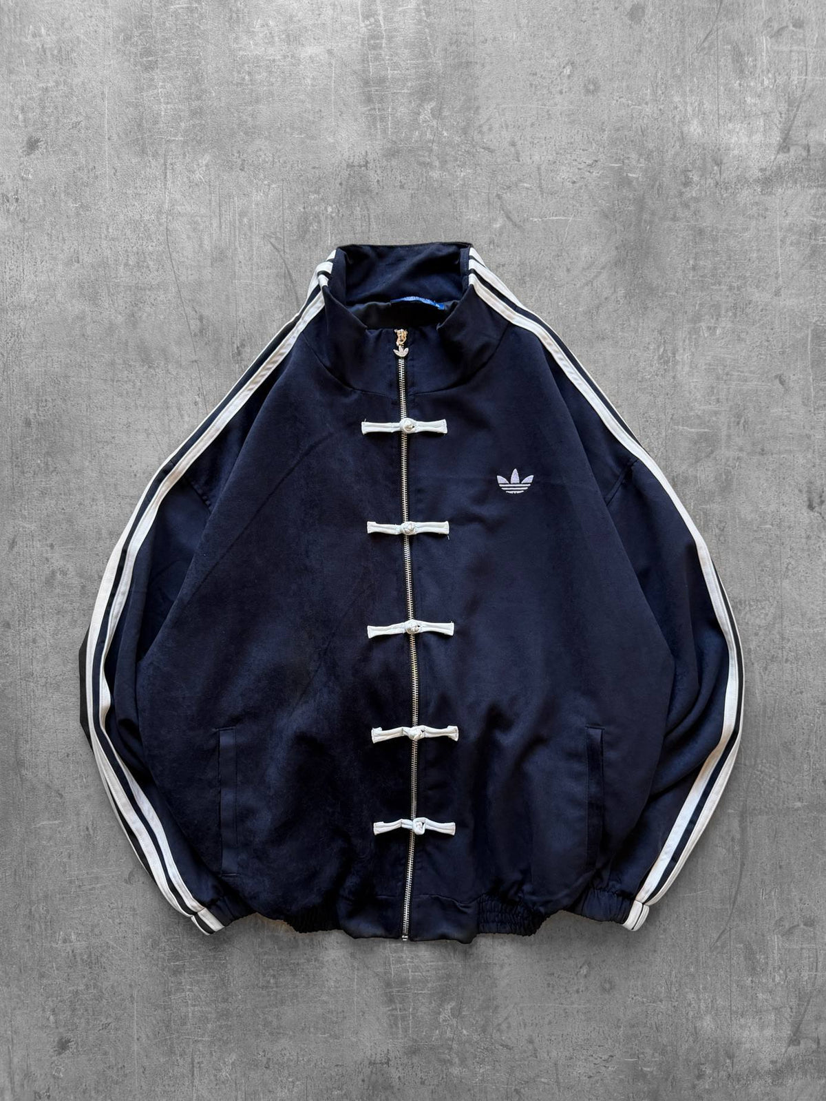 Adidas Premium Lacivert Chinese Ceket